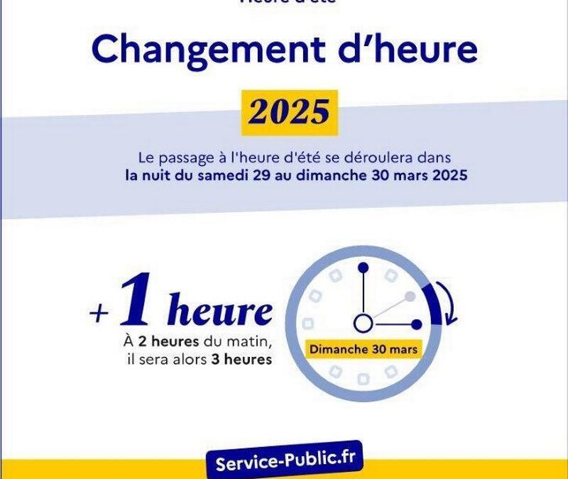Passage à l’heure d’été dimanche, ne vous souciez de rien !